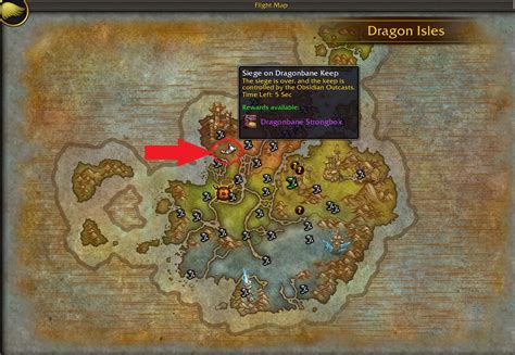 Just curious if this a bug or Im doing something wrong. . Lay siege to dragonbane keep wow